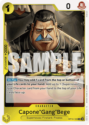 Capone"Gang"Bege (OP10-103) - Royal Blood (Rare) [OP10-103] - Cards Beyond
