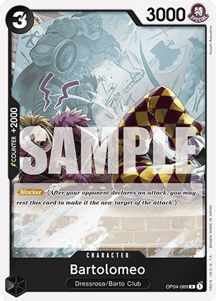 Bartolomeo (OP04-089) (V.1) - The Best (Rare) [PRB01-OP04-089] - Cards Beyond