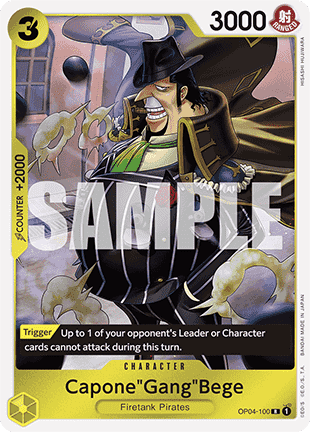 Capone"Gang"Bege" (OP04-100) (V.1) - The Best (Rare) [PRB01-OP04-100] - Cards Beyond