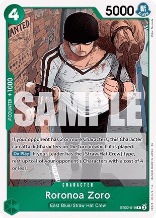 Roronoa Zoro (EB02-019) - Anime 25th Collection (Rare) [EB02-019] - Cards Beyond