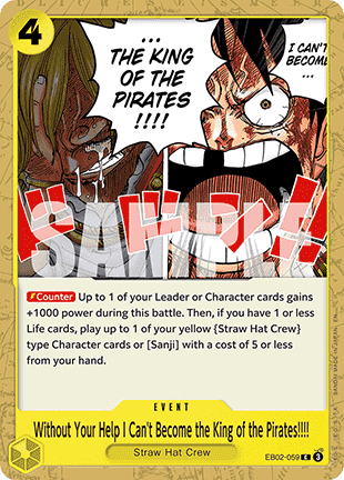 Without Your Help I Can't Become the King of the Pirates!!!! (EB02-059) - Anime 25th Collection (Common) [EB02-059] - Cards Beyond