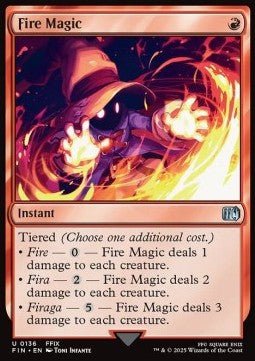 Fire Magic - FINAL FANTASY (Uncommon) [FIN-136] - Cards Beyond