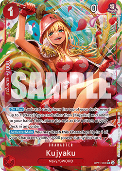 Kujyaku (OP11-004) (V.2) - A Fist of Divine Speed (Alternate Art) [OP11-004] - Cards Beyond