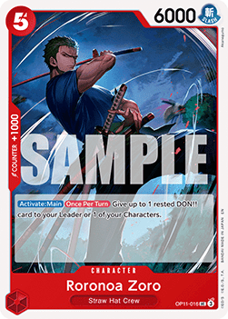 Roronoa Zoro (OP11-016) - A Fist of Divine Speed (Uncommon) [OP11-016] - Cards Beyond