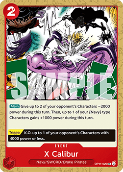 X Calibur (OP11-020) - A Fist of Divine Speed (Uncommon) [OP11-020] - Cards Beyond
