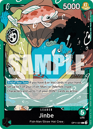 Jinbe (OP11-021) (V.1) - A Fist of Divine Speed (Leader) [OP11-021] - Cards Beyond