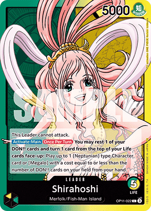 Shirahoshi (OP11-022) (V.1) - A Fist of Divine Speed (Leader) [OP11-022] - Cards Beyond