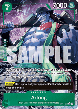 Arlong (OP11-023) (V.2) - A Fist of Divine Speed (Alternate Art) [OP11-023] - Cards Beyond