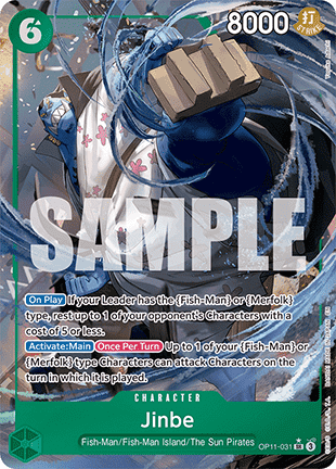 Jinbe (OP11-031) (V.2) - A Fist of Divine Speed (Alternate Art) [OP11-031] - Cards Beyond