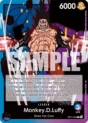 Monkey.D.Luffy (OP11-040) (V.1) - A Fist of Divine Speed (Leader) [OP11-040] - Cards Beyond