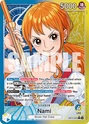Nami (OP11-041) (V.2) - A Fist of Divine Speed (Alternate Art) [OP11-041] - Cards Beyond