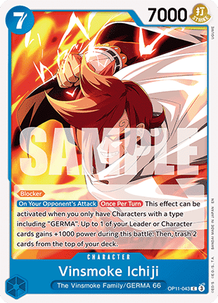 Vinsmoke Ichiji (OP11-043) - A Fist of Divine Speed (Common) [OP11-043] - Cards Beyond