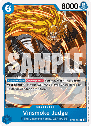 Vinsmoke Judge (OP11-044) - A Fist of Divine Speed (Common) [OP11-044] - Cards Beyond