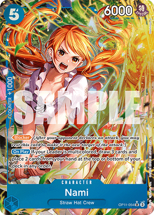 Nami (OP11-054) (V.2) - A Fist of Divine Speed (Alternate Art) [OP11-054] - Cards Beyond