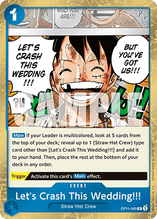 Let's Crash This Wedding!!! (OP11-060) - A Fist of Divine Speed (Rare) [OP11-060] - Cards Beyond