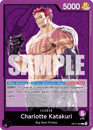 Charlotte Katakuri (OP11-062) (V.1) - A Fist of Divine Speed (Leader) [OP11-062] - Cards Beyond