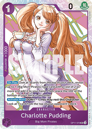 Charlotte Pudding (OP11-070) (V.1) - A Fist of Divine Speed (Super Rare) [OP11-070] - Cards Beyond