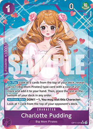 Charlotte Pudding (OP11-070) (V.2) - A Fist of Divine Speed (Alternate Art) [OP11-070] - Cards Beyond
