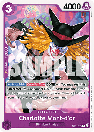Charlotte Mont-d'or (OP11-072) - A Fist of Divine Speed (Uncommon) [OP11-072] - Cards Beyond