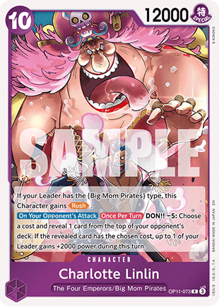 Charlotte Linlin (OP11-073) (V.1) - A Fist of Divine Speed (Rare) [OP11-073] - Cards Beyond
