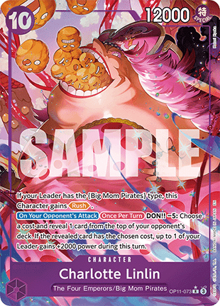 Charlotte Linlin (OP11-073) (V.2) - A Fist of Divine Speed (Alternate Art) [OP11-073] - Cards Beyond