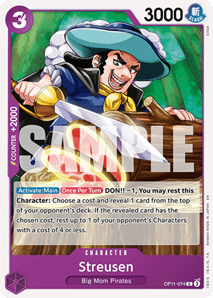 Streusen (OP11-074) - A Fist of Divine Speed (Common) [OP11-074] - Cards Beyond