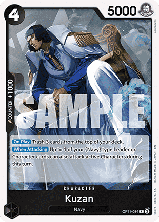Kuzan (OP11-084) (V.1) - A Fist of Divine Speed (Rare) [OP11-084] - Cards Beyond