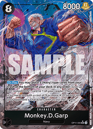 Monkey.D.Garp (OP11-095) (V.2) - A Fist of Divine Speed (Alternate Art) [OP11-095] - Cards Beyond