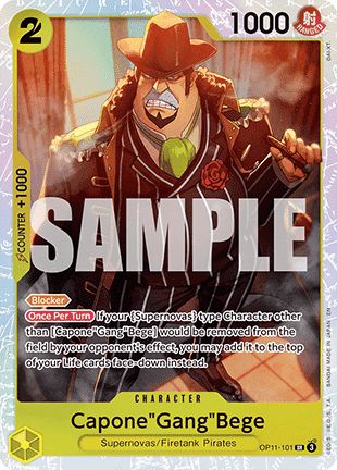 Capone"Gang"Bege (OP11-101) (V.1) - A Fist of Divine Speed (Super Rare) [OP11-101] - Cards Beyond
