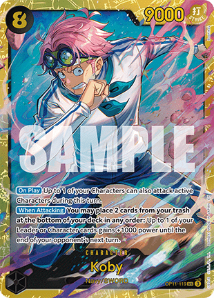 Koby (OP11-119) (V.1) - A Fist of Divine Speed (Secret Rare) [OP11-119] - Cards Beyond