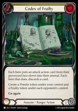 Codex of Frailty (Rainbow Foil) - High Seas (Legendary) [SEA-248] - Cards Beyond