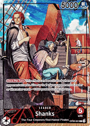 Shanks (OP09-001) (V.2) - Unnumbered Promos (Leader) [UP-OP09-001] - Cards Beyond