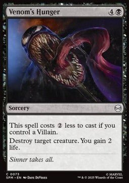 Venom's Hunger - Marvel's Spider-Man (Common) [SPM-73] - Cards Beyond