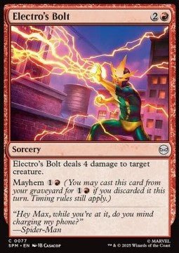 Electro's Bolt - Marvel's Spider-Man (Common) [SPM-77] - Cards Beyond