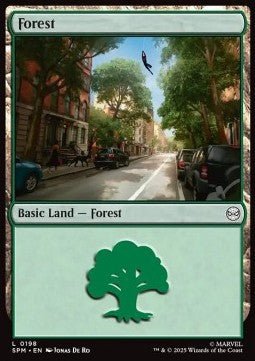 Forest (V.2) - Marvel's Spider-Man (Land) [SPM-198] - Cards Beyond