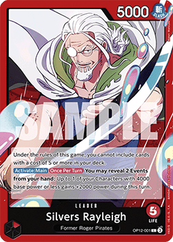 Silvers Rayleigh (OP12-001) (V.1) - Legacy of the Master (Leader) [OP12-001] - Cards Beyond