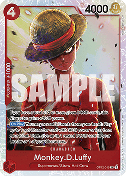 Monkey.D.Luffy (OP12-015) (V.1) - Legacy of the Master (Super Rare) [OP12-015] - Cards Beyond