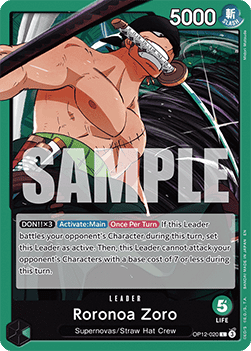 Roronoa Zoro (OP12-020) (V.1) - Legacy of the Master (Leader) [OP12-020] - Cards Beyond