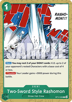 Two-Sword Style Rashomon (OP12-038) - Legacy of the Master (Common) [OP12-038] - Cards Beyond