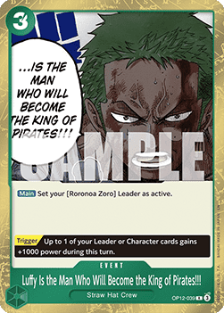 Luffy Is the Man Who Will Become the King of Pirates!!! (OP12-039) - Legacy of the Master (Rare) [OP12-039] - Cards Beyond