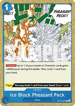 Ice Block Pheasant Peck (OP12-057) - Legacy of the Master (Common) [OP12-057] - Cards Beyond