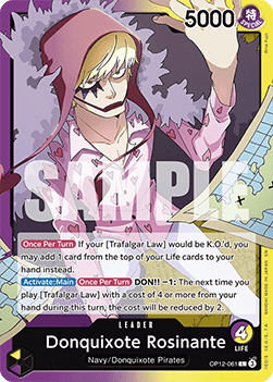Donquixote Rosinante (OP12-061) (V.1) - Legacy of the Master (Leader) [OP12-061] - Cards Beyond