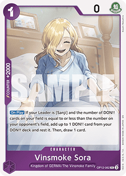 Vinsmoke Sora (OP12-062) - Legacy of the Master (Rare) [OP12-062] - Cards Beyond