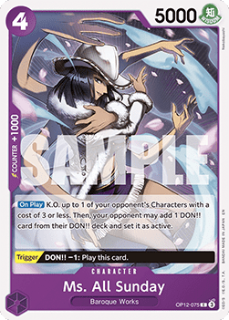 Ms. All Sunday (OP12-075) - Legacy of the Master (Common) [OP12-075] - Cards Beyond