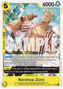 Roronoa Zoro (OP12-113) - Legacy of the Master (Uncommon) [OP12-113] - Cards Beyond