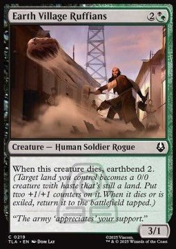 Earth Village Ruffians - Avatar: The Last Airbender (Common) [TLA-219] - Cards Beyond