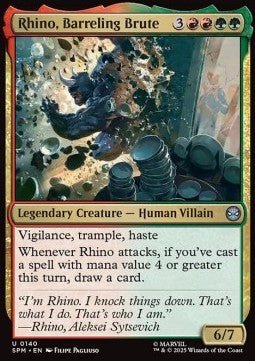 Rhino, Barreling Brute - Marvel's Spider-Man (Uncommon) [SPM-140] - Cards Beyond