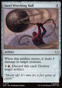 Steel Wrecking Ball - Marvel's Spider-Man (Common) [SPM-177] - Cards Beyond