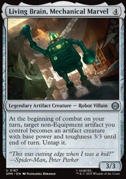 Living Brain, Mechanical Marvel - Marvel's Spider-Man (Uncommon) [SPM-167] - Cards Beyond