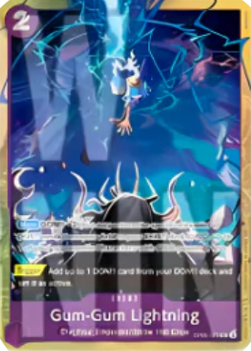 Gum-Gum Lightning (OP09-077) (V.1) - Unnumbered Promos (Uncommon) [UP-OP09-077] - Cards Beyond